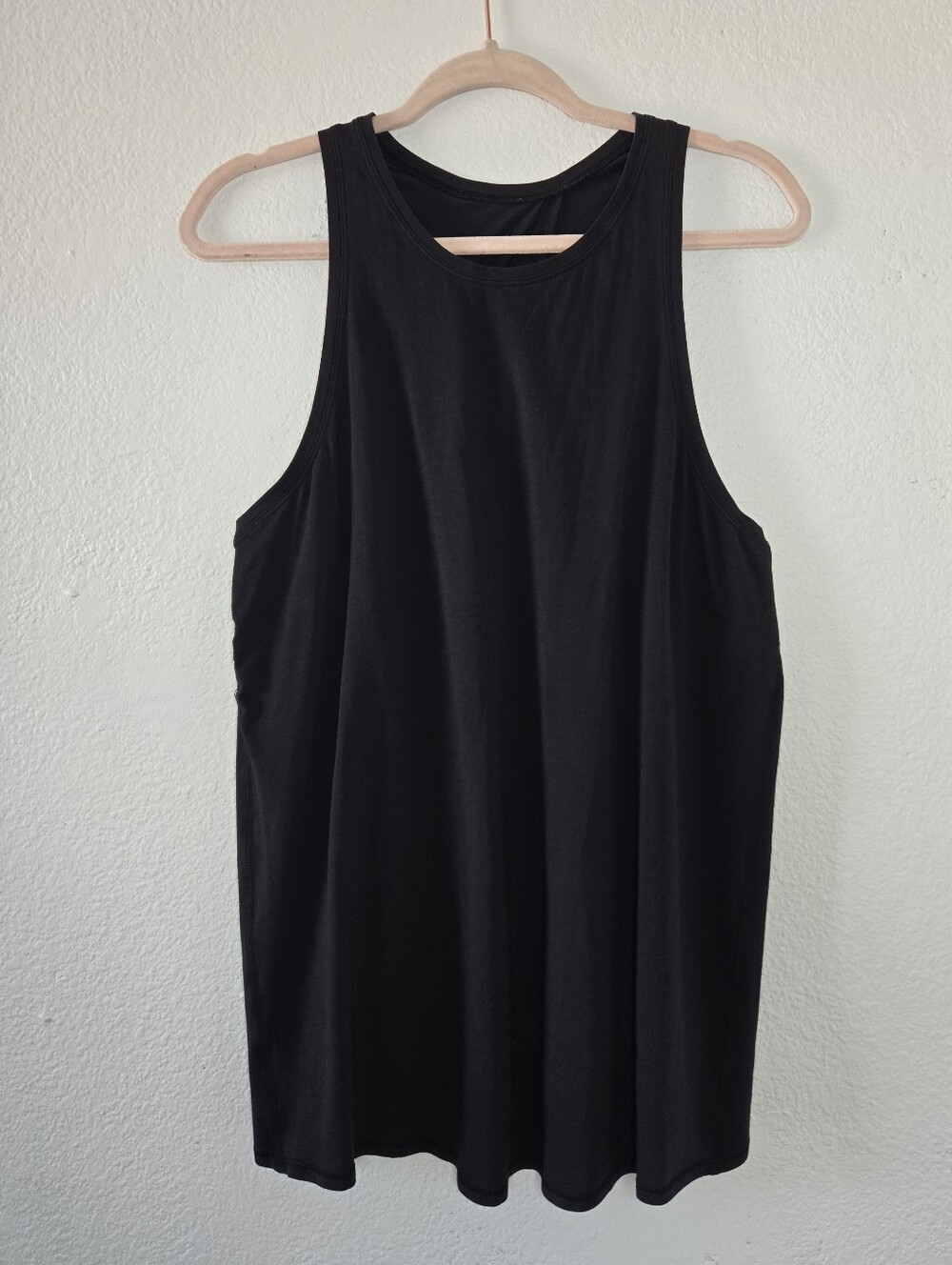 Lululemon All Tied Up Tank Top Women’s Open Split Back Yoga Athleisure Black 10
